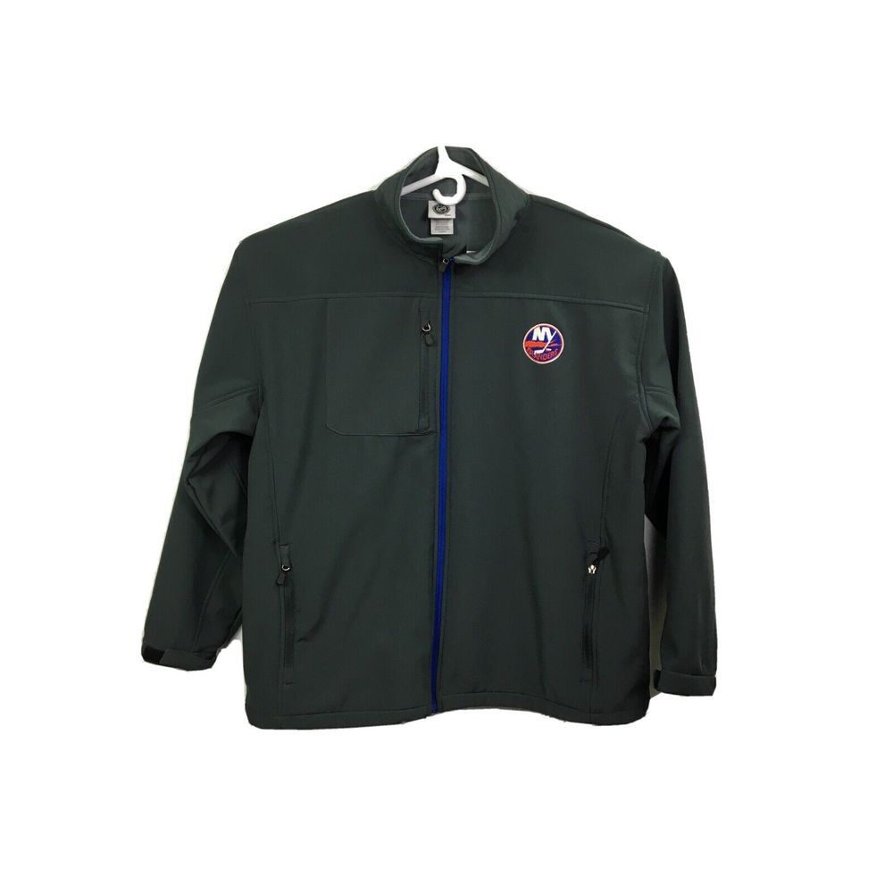 NHL NY Islander's Jacket  Mens Size 2XL Official License soft shell fleece lined